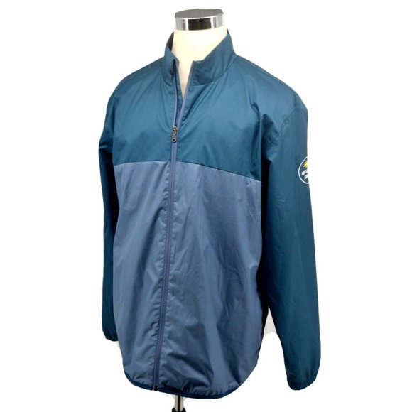 ADIDAS Men's Full‎ Zip Climastorm Windbreaker SIZE XL Navy - US OPEN SERIES - Picture 1 of 6